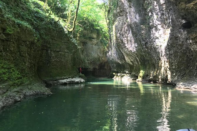 2 Days Trip to West Georgia (Caves, Canyons, Waterfalls) - Martvili Canyon on day two: boat ride with deep green river views