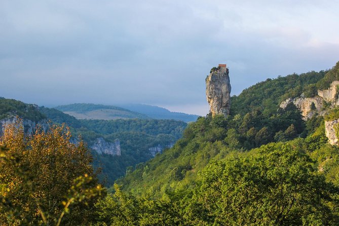 Chiatura and Katskhi Pillar One Day Urbex Tour - From monastery murals to Soviet cable cars in one day