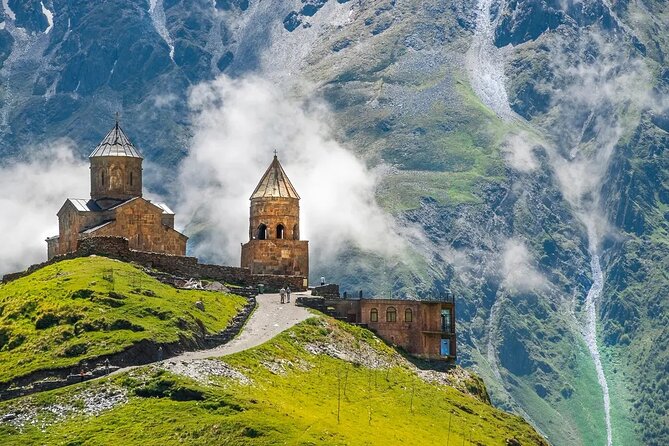 Full-day Tour in Tbilisi, Anauri, Gudauri, and Kazbegi - Stop 5: Gergeti Trinity Church, the 2,170 meter goal and the 40 GEL 4x4 reality
