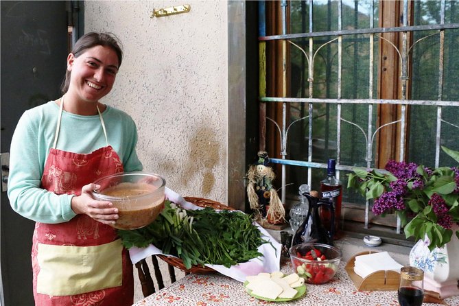 Join a Local for a Market Tour, Cooking Class and Meal in her Tbilisi Home - What you eat: khachapuri, chakhokhbili, khinkali, and sweet finishes