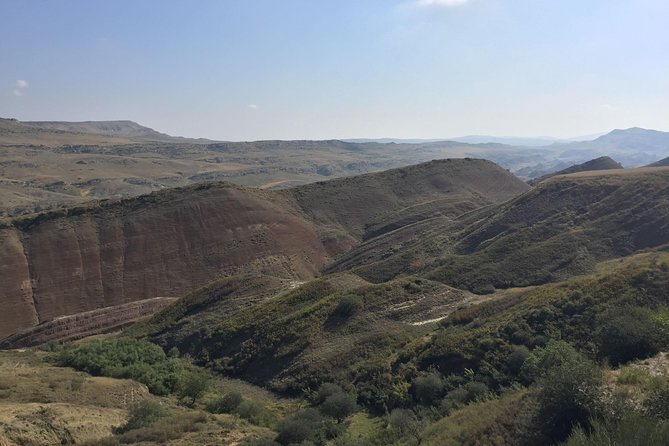 Kakheti: David Gareji Sighnaghi Bodbe & Rainbow Mountains - David Gareja cave monastery: carved rock, uneven steps, big rewards