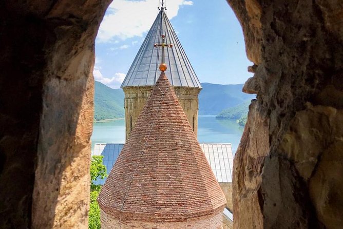 Kazbegi Day Trip (Jinvali, Ananuri, Gudauri, Gergeti church) - Ananuri Fortified Castle Ensemble: fortress walls on the Aragvi