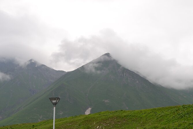 KAZBEGI GUDAURI ANANURI One day group tour From Tbilisi! - Black and White Aragvi: the odd natural border that makes photos look fake