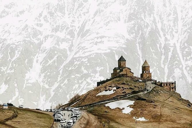 KAZBEGI GUDAURI ANANURI One day group tour From Tbilisi! - Stepantsminda and Gergeti Trinity Church: the iconic payoff, plus the jeep cost