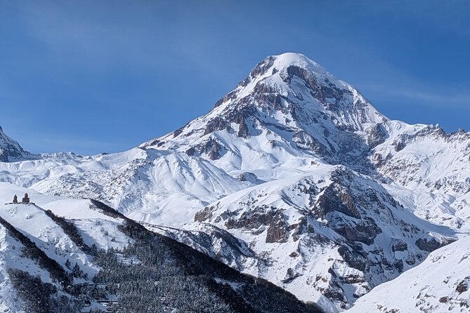 Kazbegi Gudauri and Ananuri Mountains Private Day Trip - Stop 4: Gergeti Trinity Church, the Kazbegi View You Came For