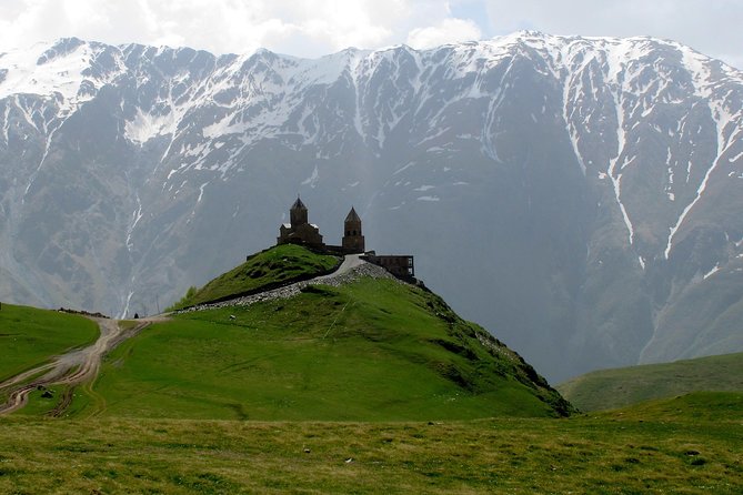 Mtskheta, Ananuri, Gudauri and Kazbegi Full Day Tour from Tbilisi - Jvari Church at the river confluence, the Saint Nino story
