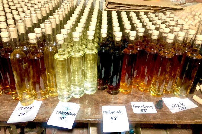 Natural Wine Tour to Kartli region, lunch & wine tasting at Andro Barnovi - The tasting: freshly squeezed, vintage wines, and strong spirits