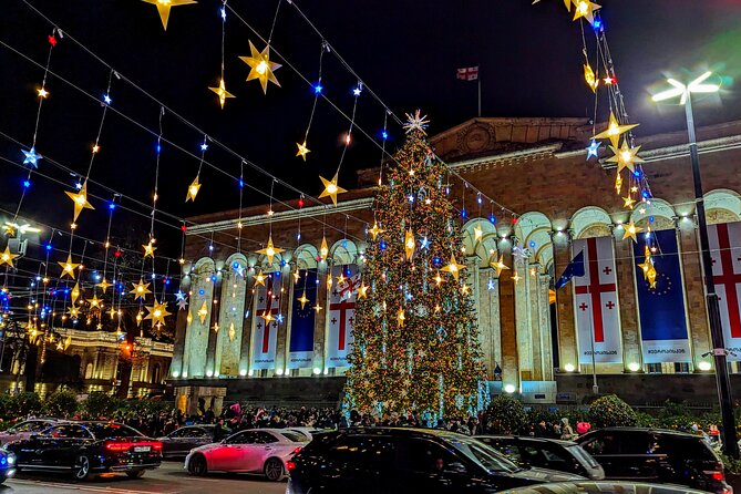 New Year in Tbilisi: Christmas Market and Hidden Gems Tour - Liberty Square and St George’s Column: your first New Year snapshot