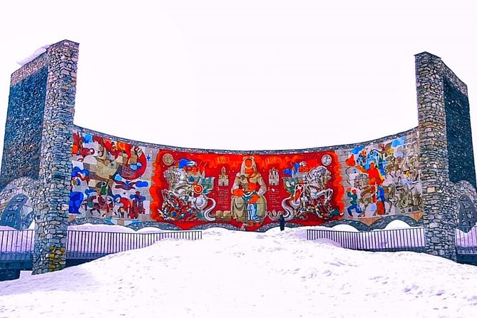Private Full Day Tour In Kazbegi - Gudauri (Paragliding & Rafting) - Friendship Monument: Soviet-Era Storytelling and Wide Views on the Highway