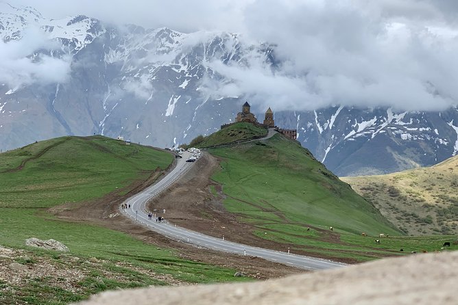 ️Private Full-Day Tour to Mtskheta and Kazbegi(stepantsminda) from Tbilisi - Zhinvali Reservoir and the Georgian Military Highway panorama