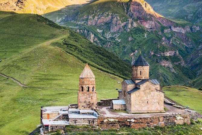 ️Private Full-Day Tour to Mtskheta and Kazbegi(stepantsminda) from Tbilisi - Gergeti Trinity Church at 2170 meters: the iconic Kazbegi frame