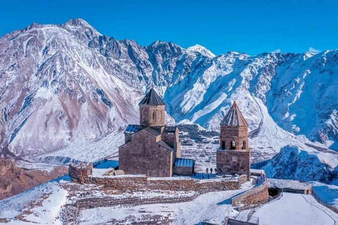 Private Tour: Ananuri Gudauri and Kazbegi - Jvari Pass Travertine Mineral Springs: The White Slopes of Tufa