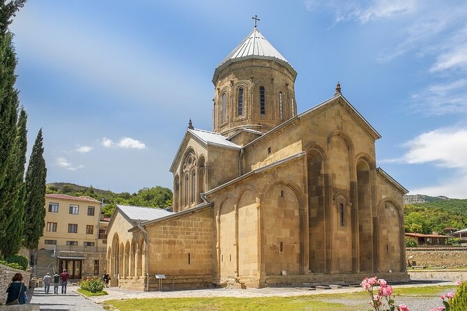 UNESCO Gems of Mtskheta - Old Capital of Georgia - Jvari Monastery: the Cross church and the river confluence view
